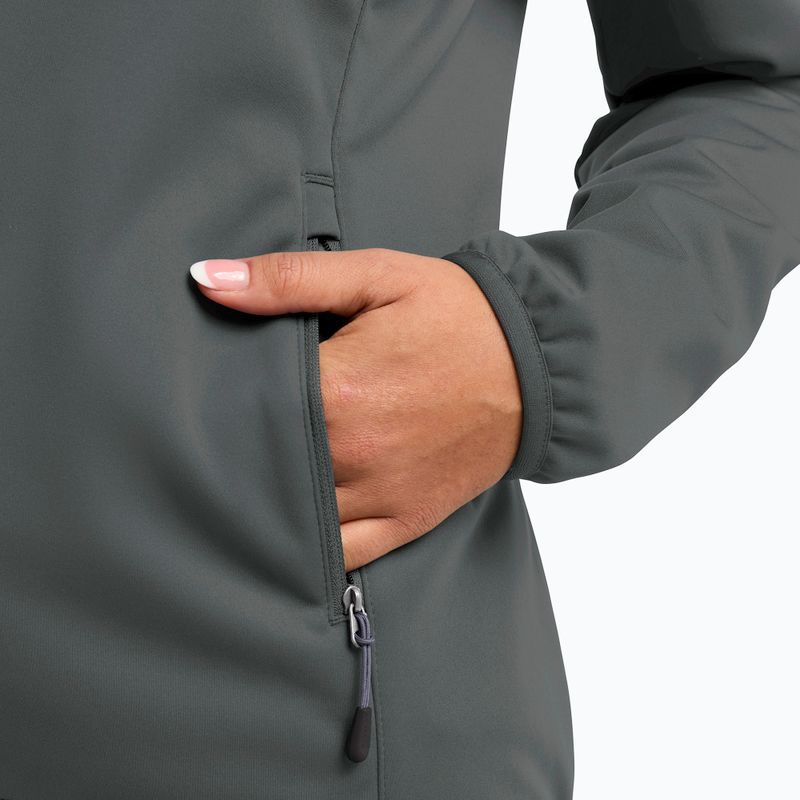 Kurtka softshell damska Jack Wolfskin Windhain Hoody slate green 6