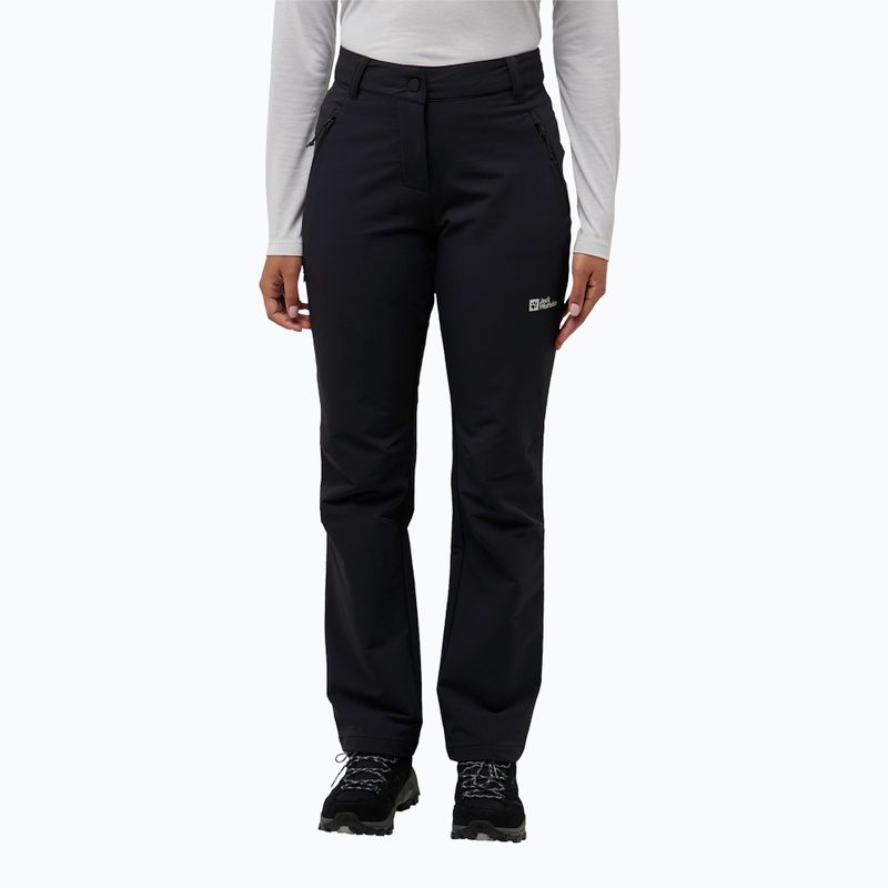 Spodnie softshell damskie Jack Wolfskin Activate Thermic black