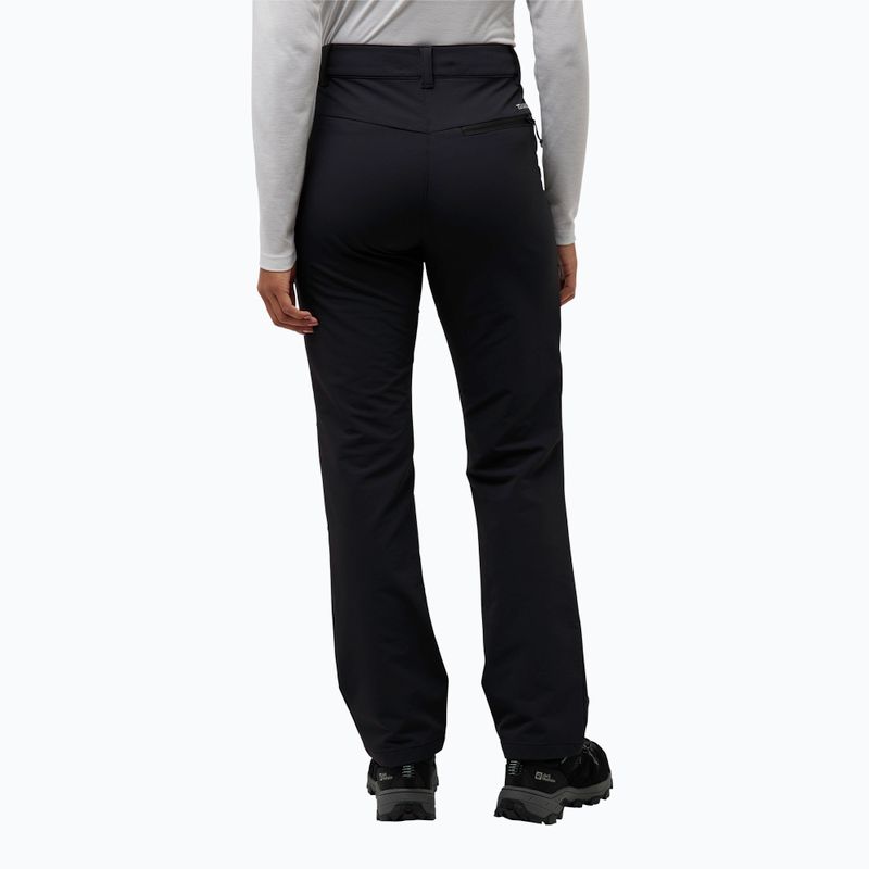 Spodnie softshell damskie Jack Wolfskin Activate Thermic black 2