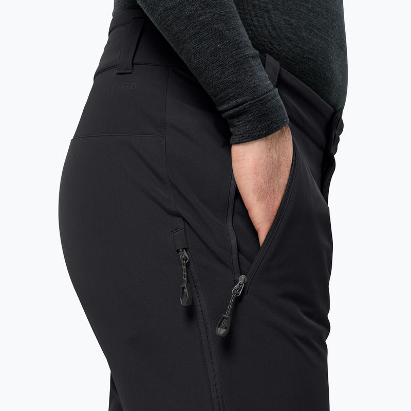Spodnie softshell męskie Jack Wolfskin Alpspitze Tour black 3