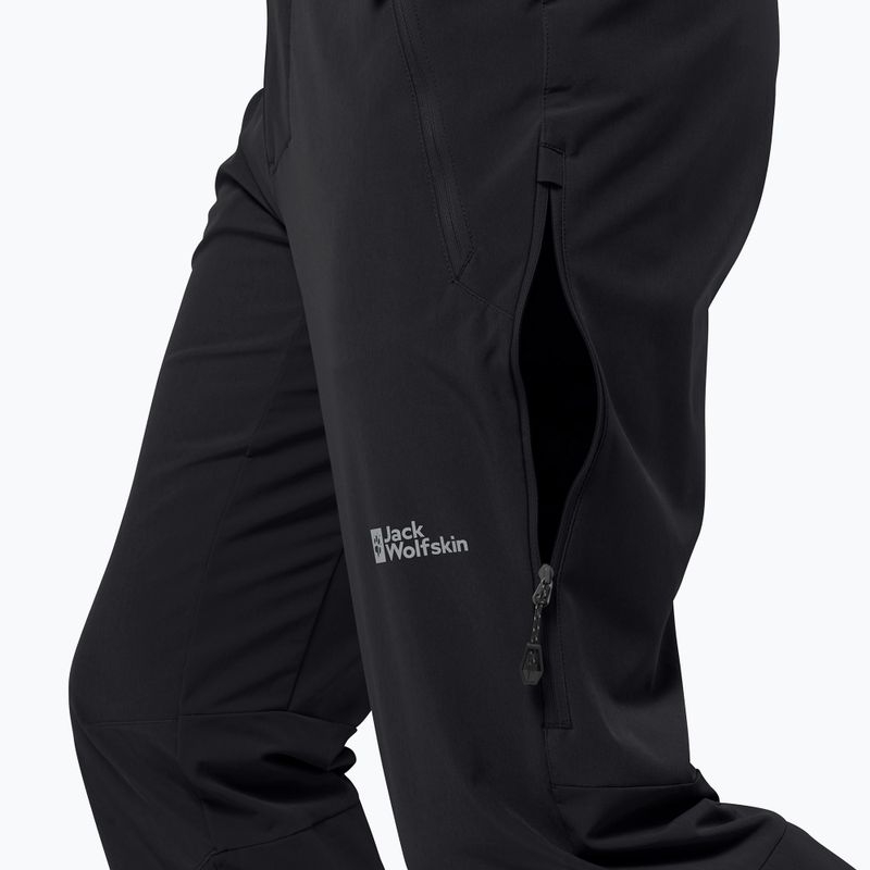 Spodnie softshell męskie Jack Wolfskin Alpspitze Tour black 4