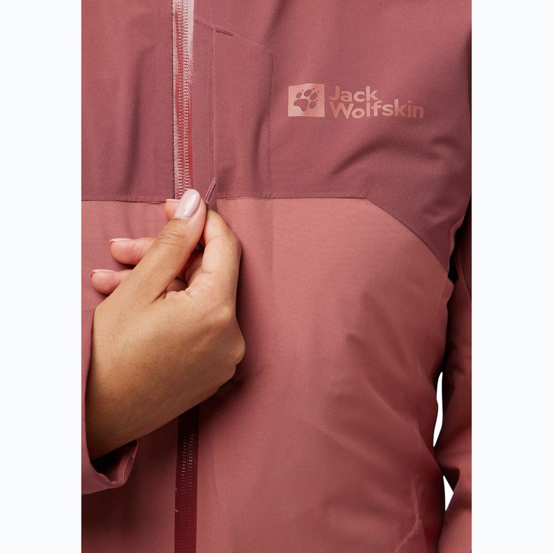 Kurtka 3w1 damska Jack Wolfskin Hunberg mineral red 9