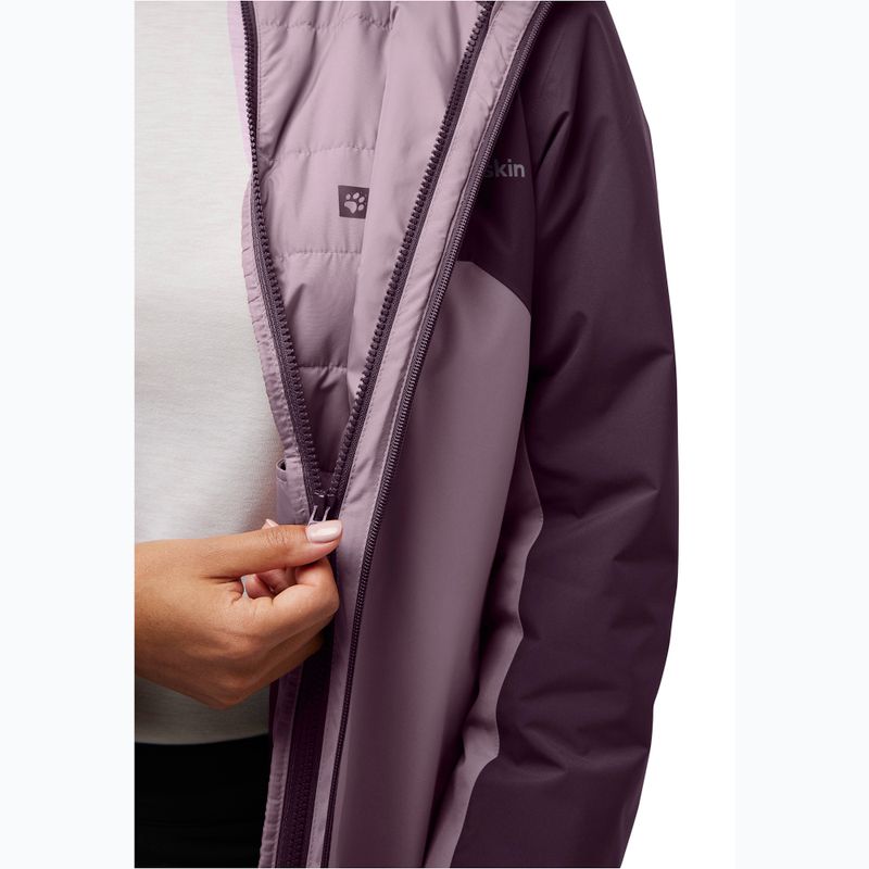 Kurtka 3w1 damska Jack Wolfskin Hunberg wild blossom 11