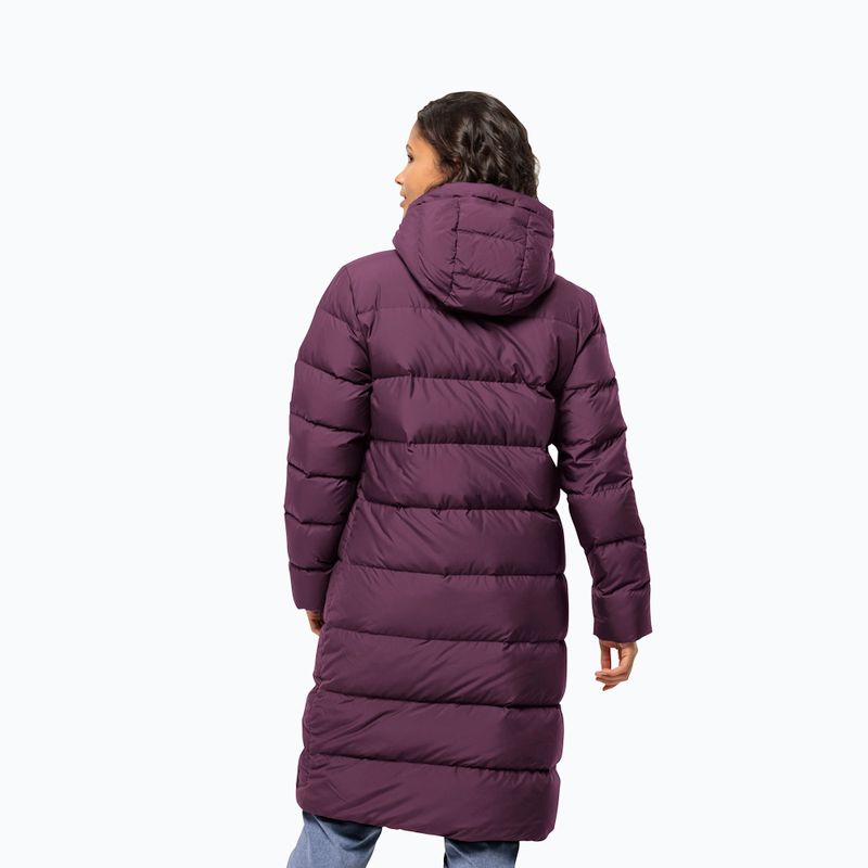 Płaszcz puchowy damski Jack Wolfskin Frozen Palace berry jam 2
