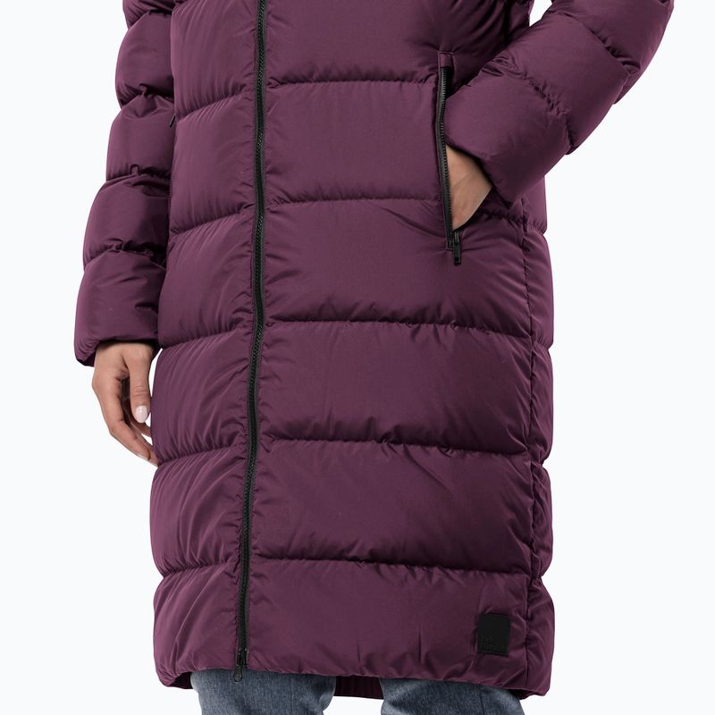 Płaszcz puchowy damski Jack Wolfskin Frozen Palace berry jam 4