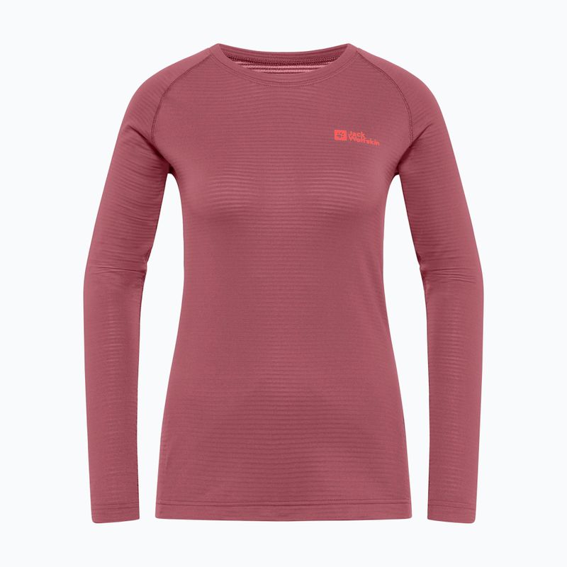 Longsleeve termoaktywny damski Jack Wolfskin Infinite Warm red ochre 3