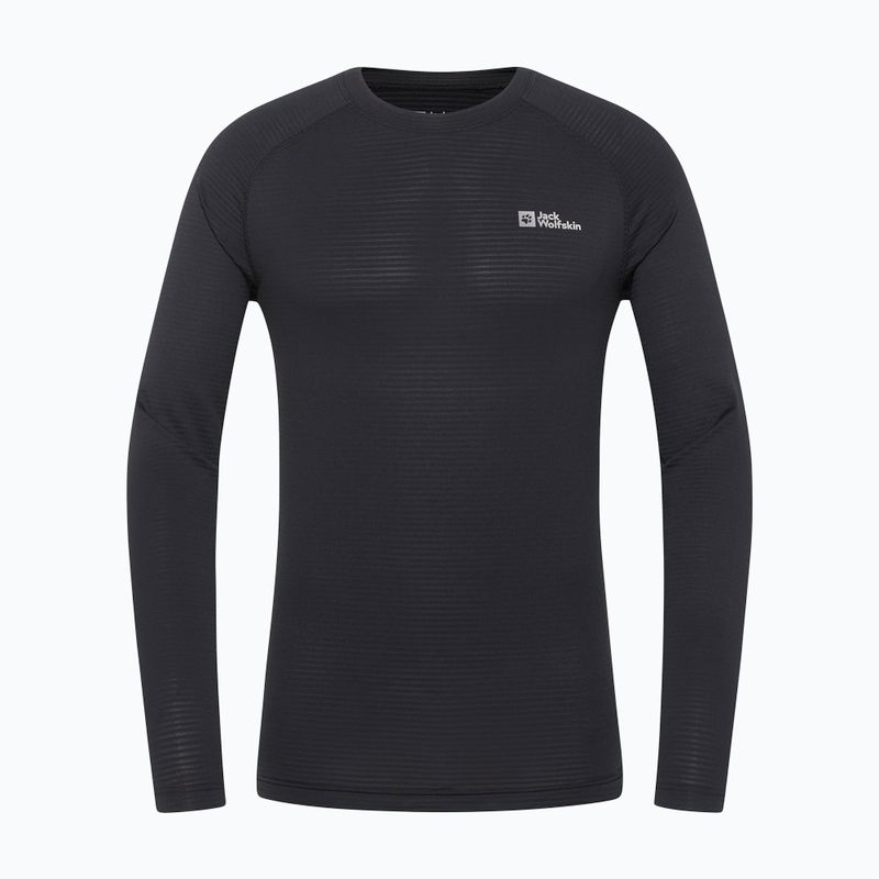 Longsleeve termoaktywny męski Jack Wolfskin Infinite Warm black 3