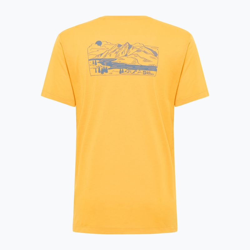 Koszulka trekkingowa męska Jack Wolfskin Vonnan Graphic fresh orange 5