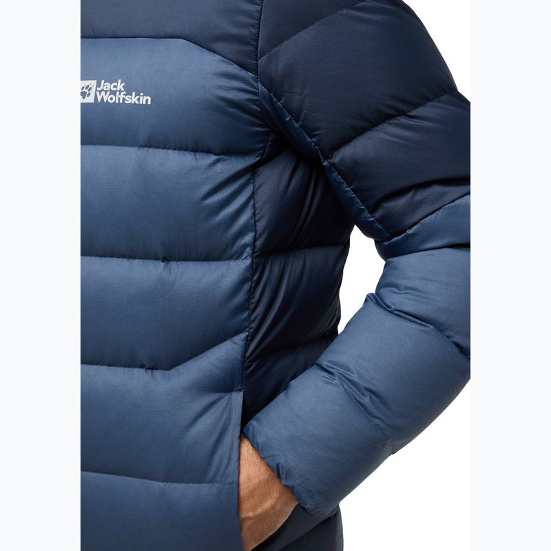 Kurtka puchowa męska Jack Wolfskin Nebelhorn Down Hoody nature blue 4