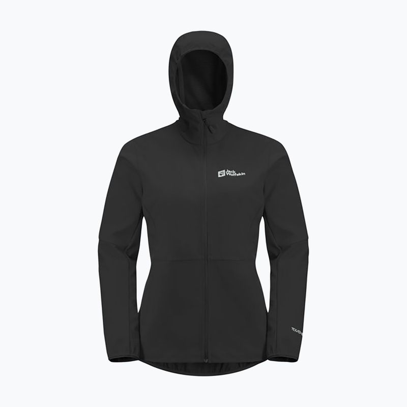 Kurtka softshell damska Jack Wolfskin Feldberg Hoody black 2