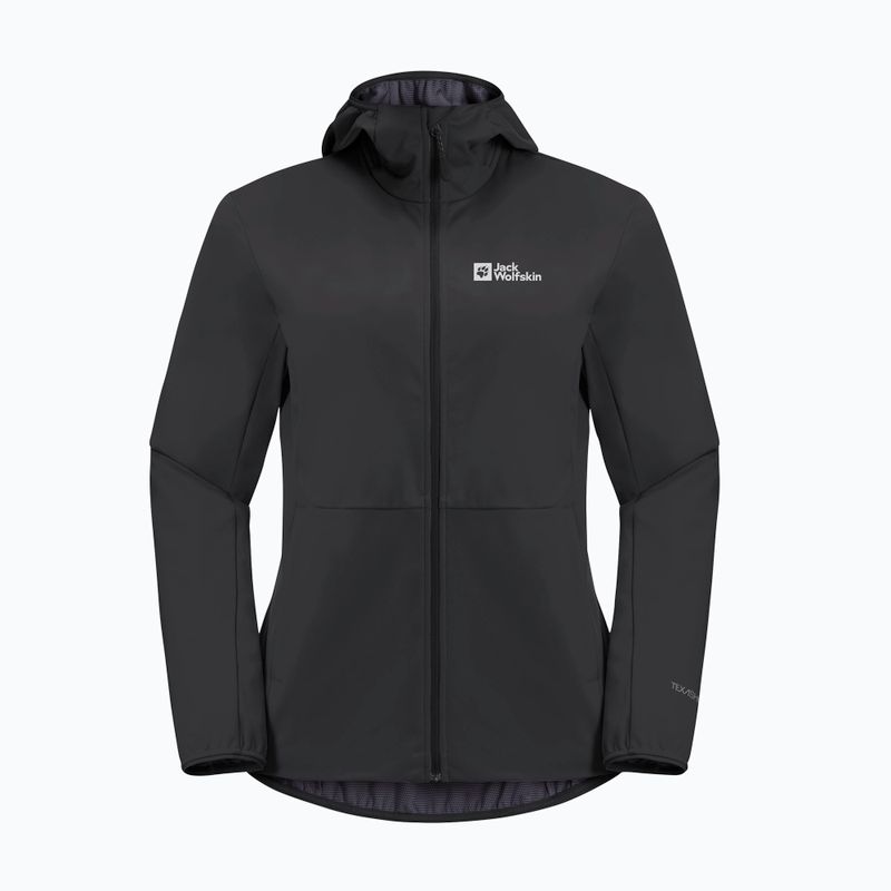 Kurtka softshell damska Jack Wolfskin Feldberg Hoody black 6
