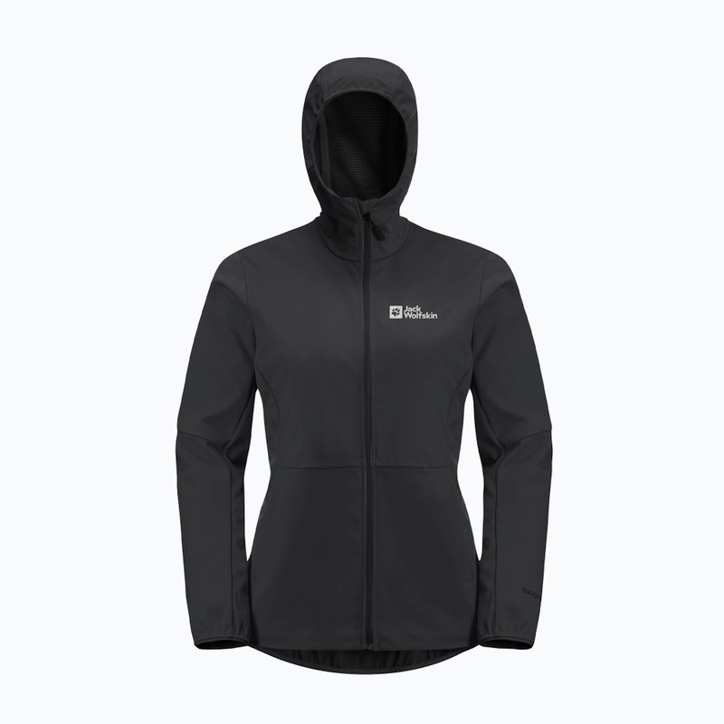 Kurtka softshell damska Jack Wolfskin Feldberg Hoody black 7