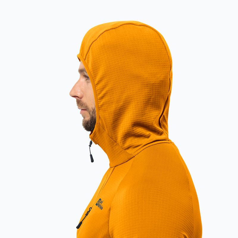 Bluza polarowa męska Jack Wolfskin Kolbenberg Hooded Fz safflower 3
