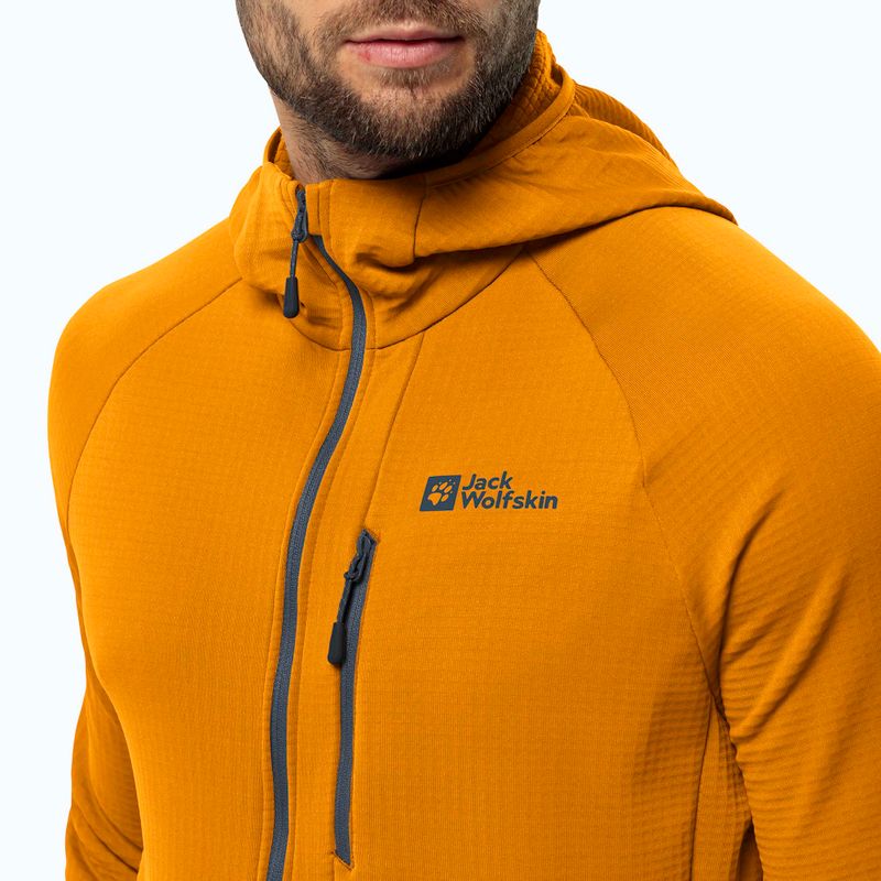 Bluza polarowa męska Jack Wolfskin Kolbenberg Hooded Fz safflower 4