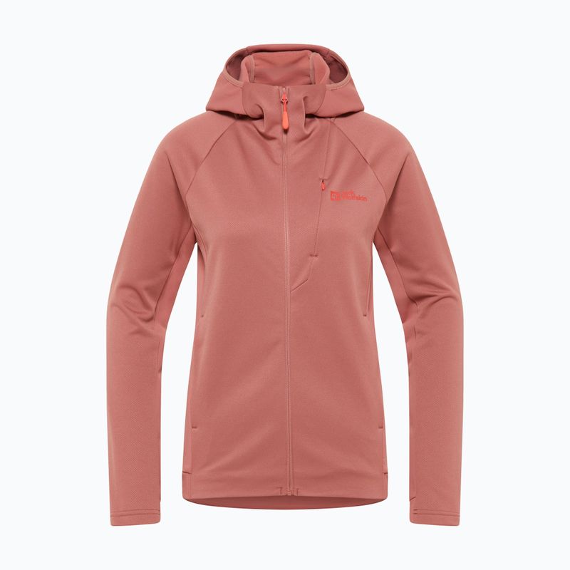 Bluza polarowa damska Jack Wolfskin Alpgrat mineral red 4