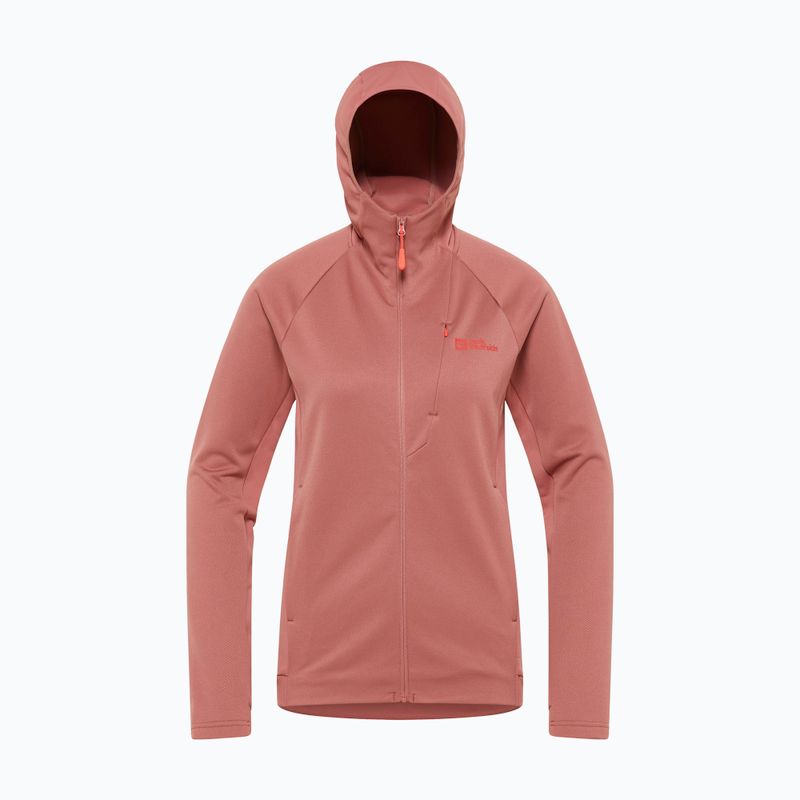 Bluza polarowa damska Jack Wolfskin Alpgrat mineral red 5