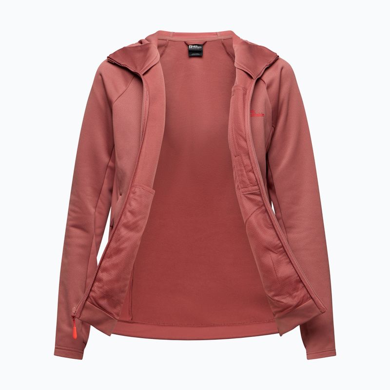 Bluza polarowa damska Jack Wolfskin Alpgrat mineral red 7