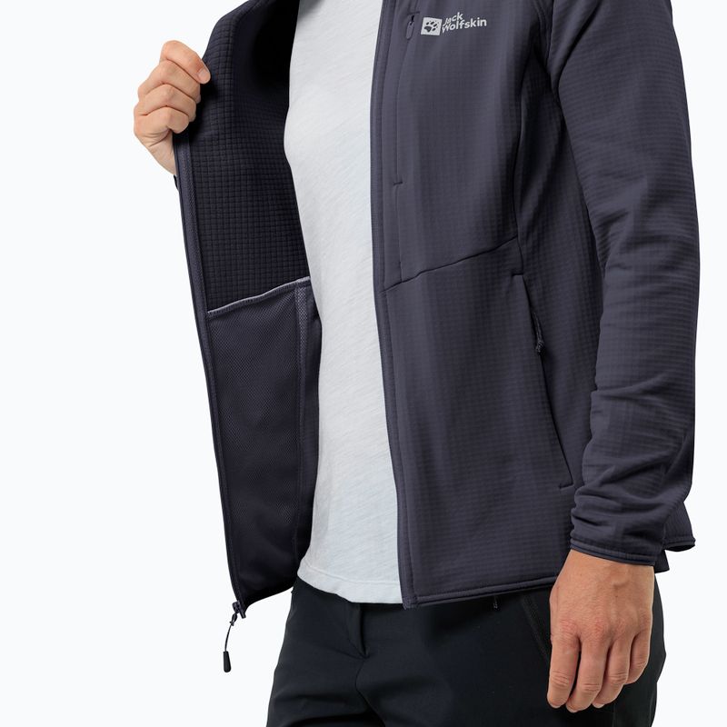 Bluza polarowa damska Jack Wolfskin Kolbenberg Hooded Fz graphite 6