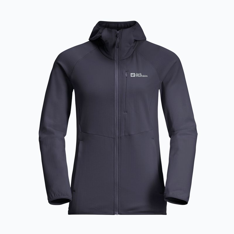Bluza polarowa damska Jack Wolfskin Kolbenberg Hooded Fz graphite 7