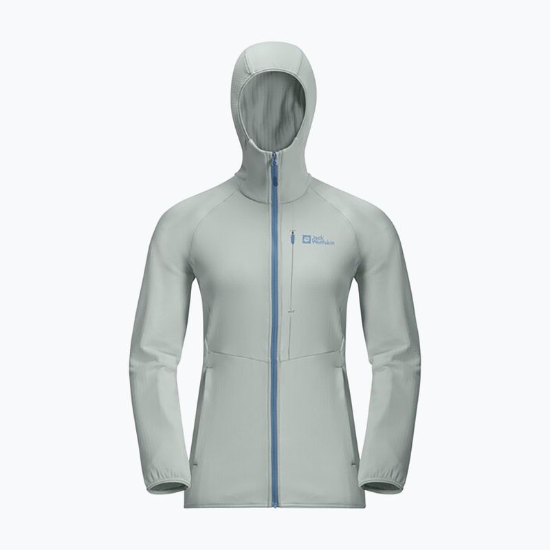 Bluza polarowa damska Jack Wolfskin Kolbenberg Hooded Fz cool grey 2