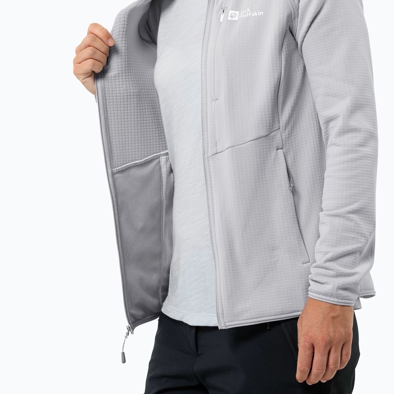 Bluza polarowa damska Jack Wolfskin Kolbenberg Hooded Fz cool grey 6