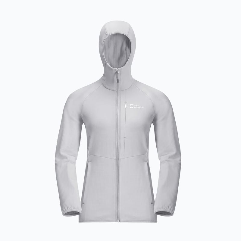 Bluza polarowa damska Jack Wolfskin Kolbenberg Hooded Fz cool grey 8