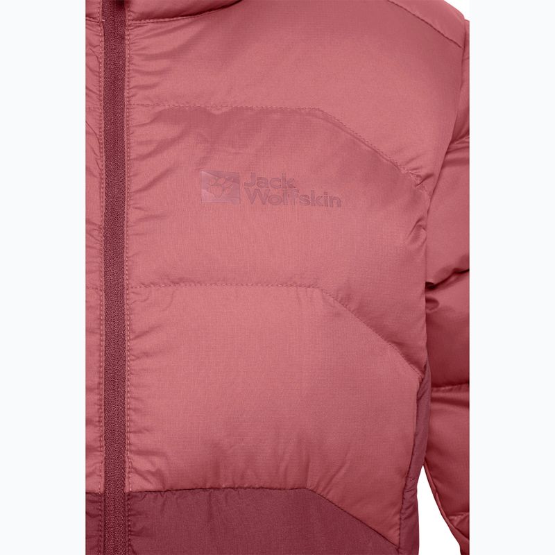 Kurtka puchowa damska Jack Wolfskin Ather Down Hoody red ochre 4