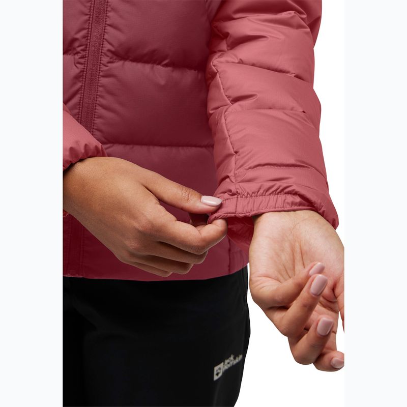 Kurtka puchowa damska Jack Wolfskin Ather Down Hoody red ochre 5