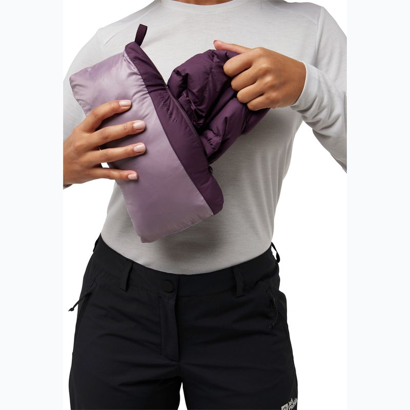 Kurtka puchowa damska Jack Wolfskin Ather Down Hoody midnight plum 9