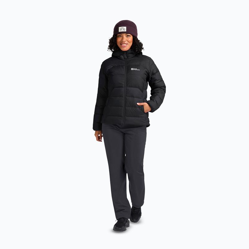 Kurtka puchowa damska Jack Wolfskin Ather Down Hoody black 2