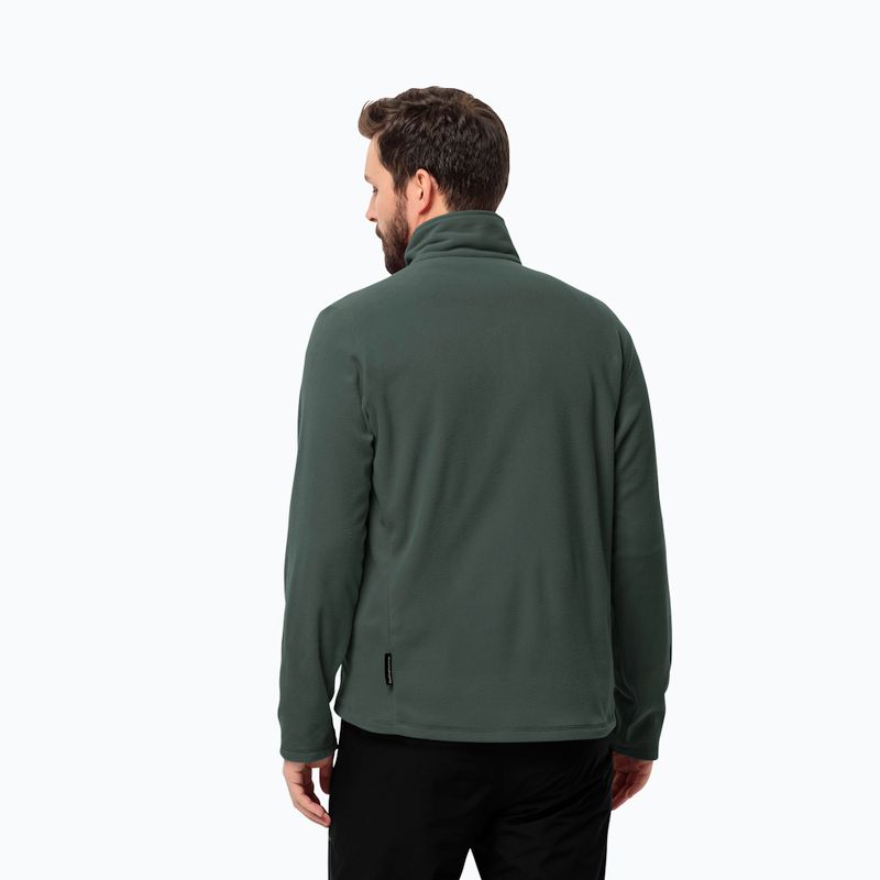 Bluza polarowa męska Jack Wolfskin Taunus Fz black olive/black olive 2