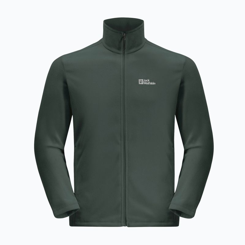 Bluza polarowa męska Jack Wolfskin Taunus Fz black olive/black olive 4