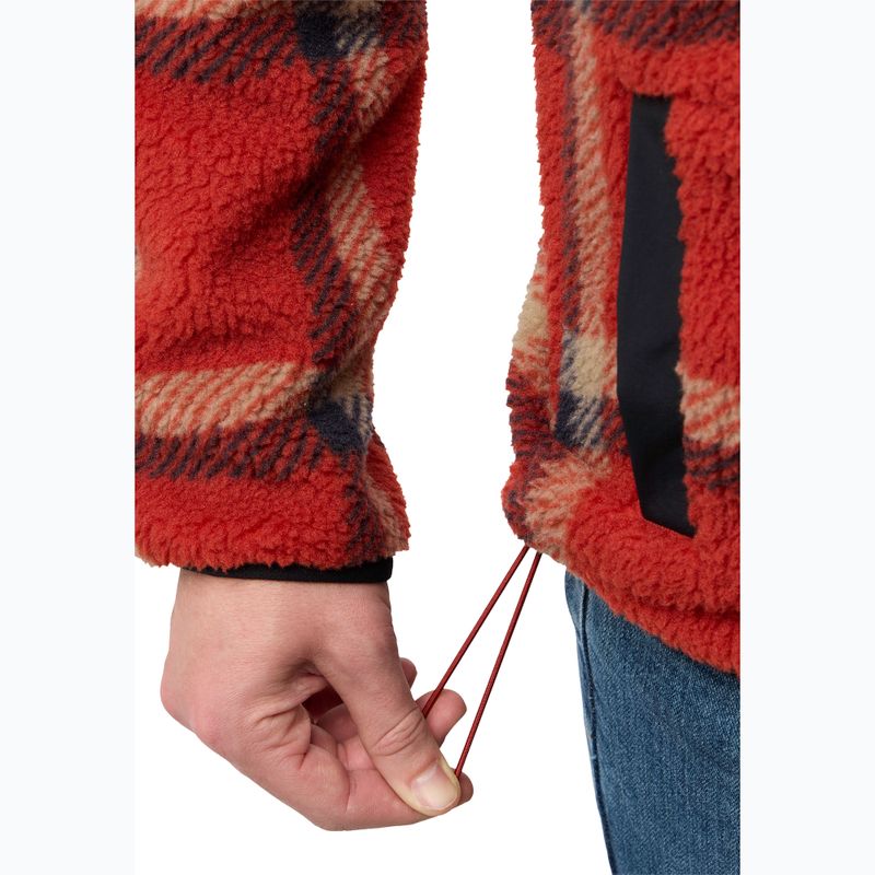 Bluza polarowa męska Jack Wolfskin Felslicht Check intense rust 3