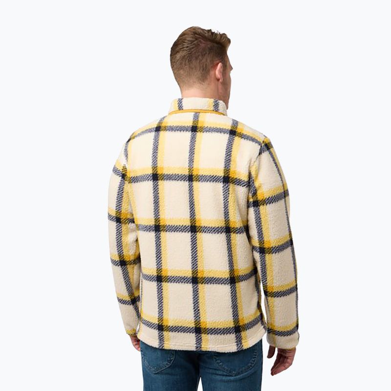 Bluza polarowa męska Jack Wolfskin Felslicht Check panna cotta 2