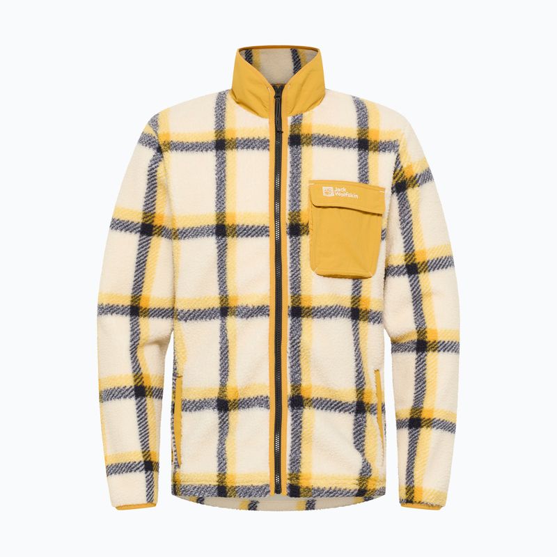 Bluza polarowa męska Jack Wolfskin Felslicht Check panna cotta 6