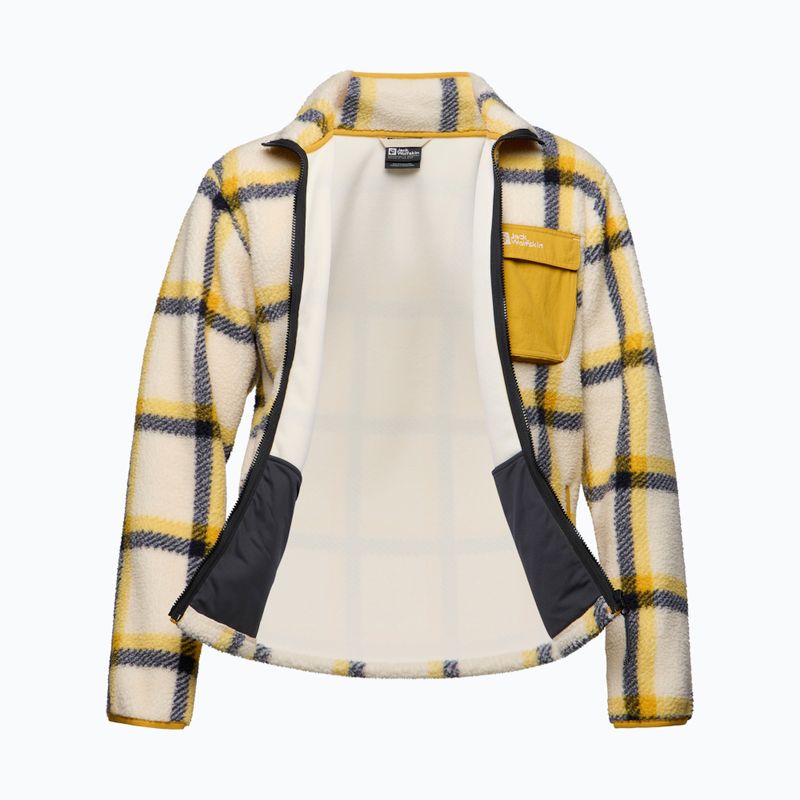 Bluza polarowa męska Jack Wolfskin Felslicht Check panna cotta 8