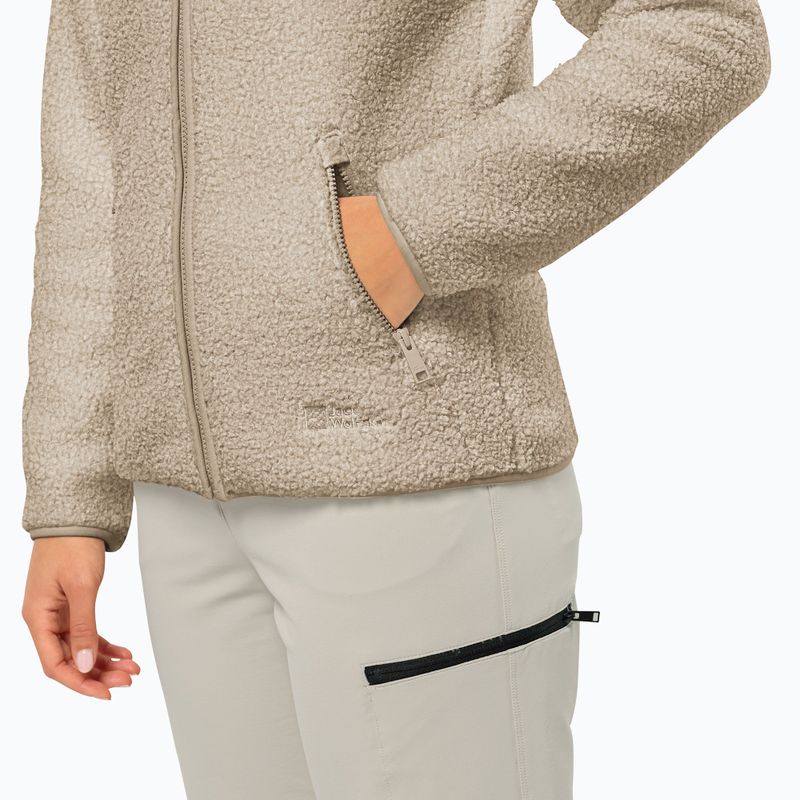 Bluza polarowa damska Jack Wolfskin High Curl anis 3