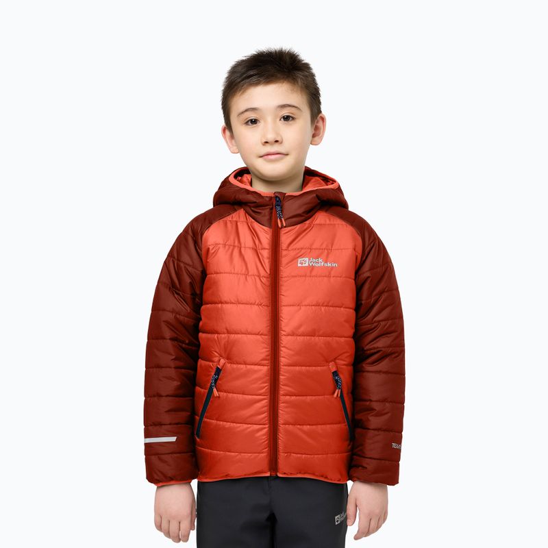 Kurtka dziecięca Jack Wolfskin Zenon coral orange