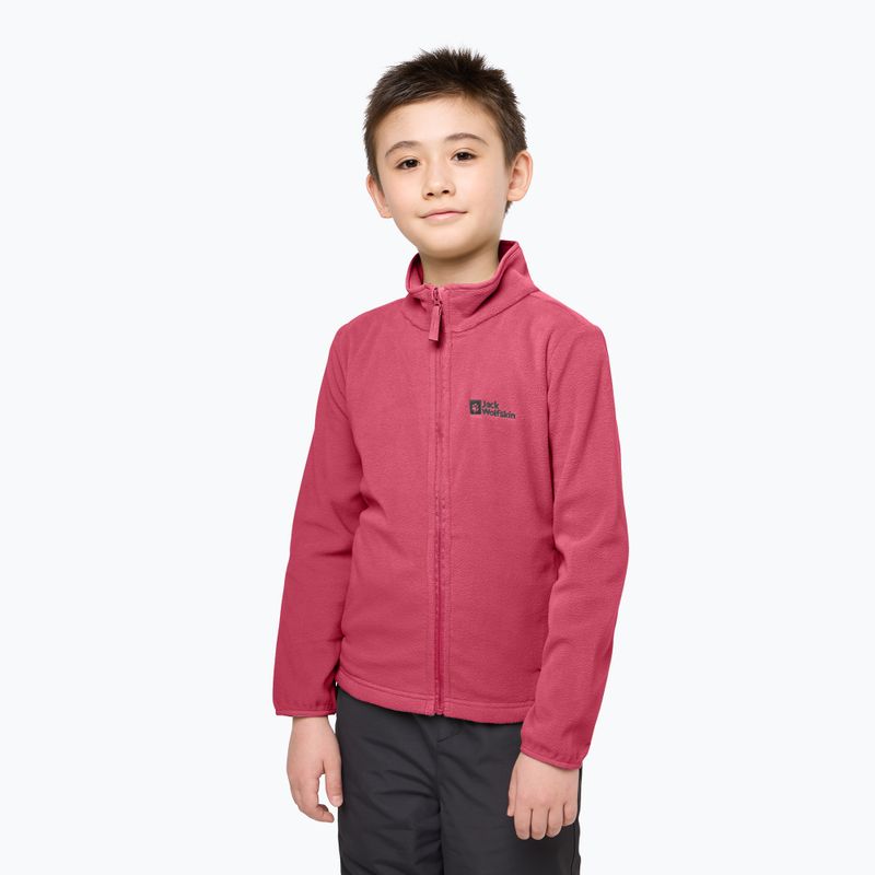 Bluza polarowa dziecięca Jack Wolfskin Taunus pink lemonade