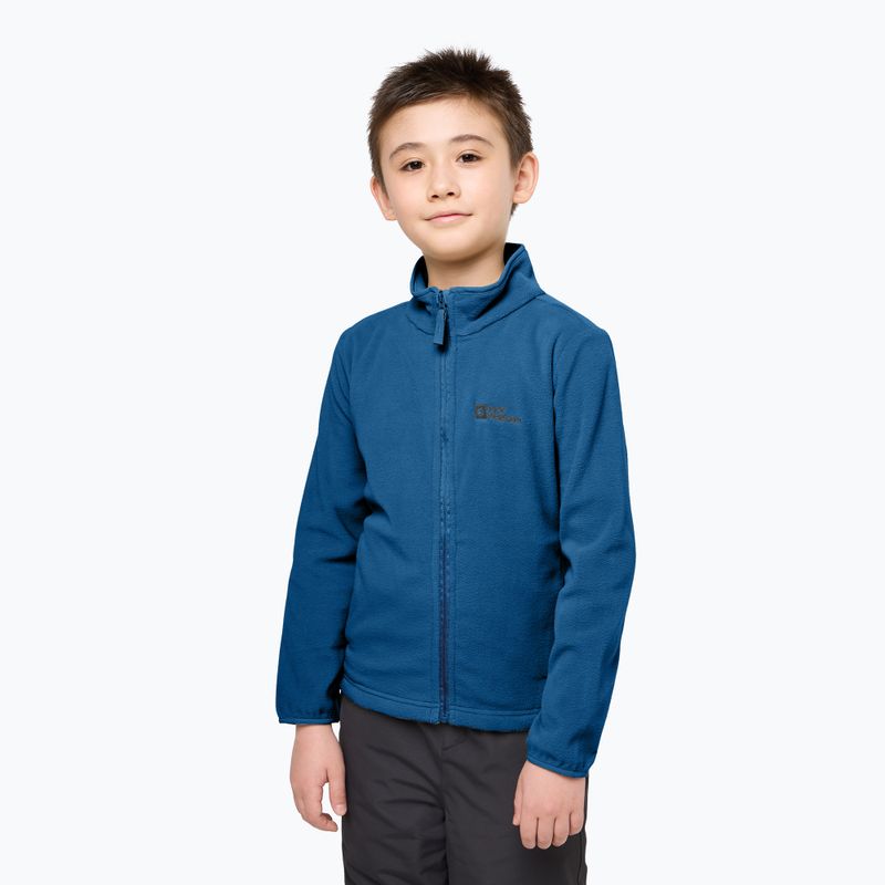 Bluza polarowa dziecięca Jack Wolfskin Taunus crisp cobalt