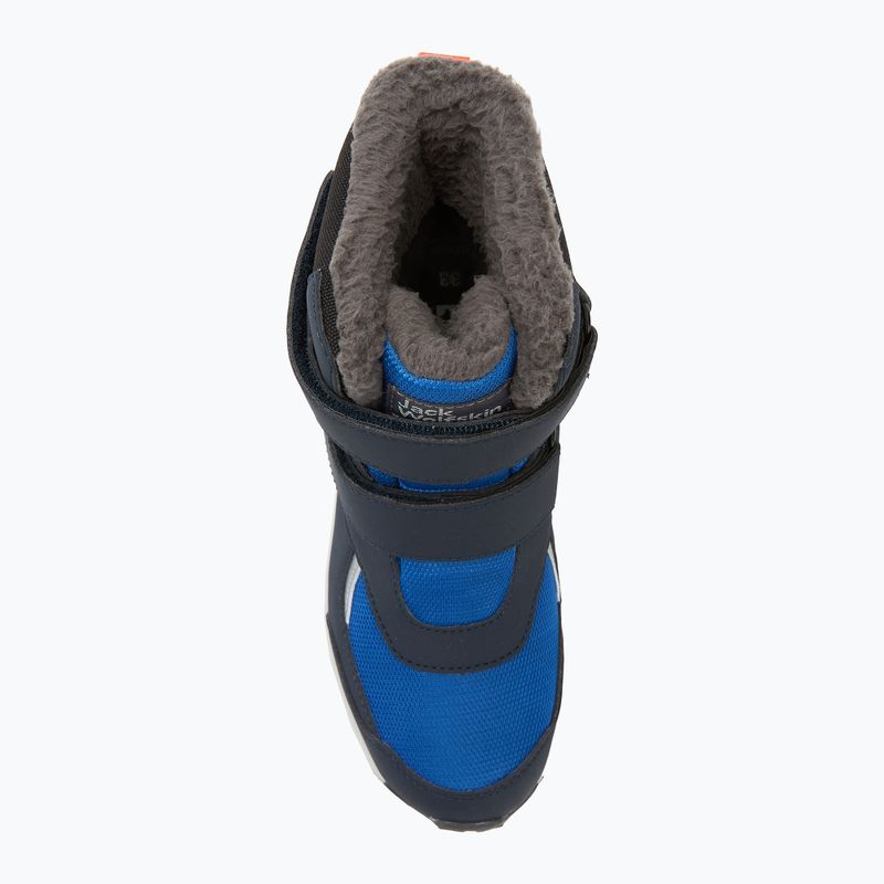 Śniegowce dziecięce Jack Wolfskin Woodland WT Texapore High VC crisp cobalt 5