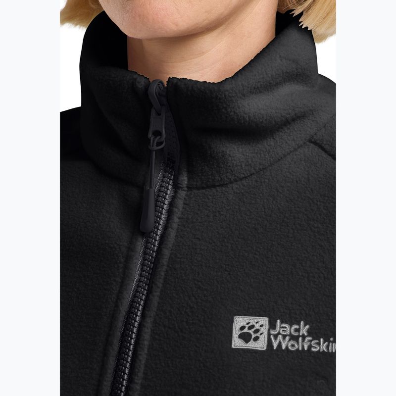 Bluza polarowa damska Jack Wolfskin Moonrise Full Zip black 4