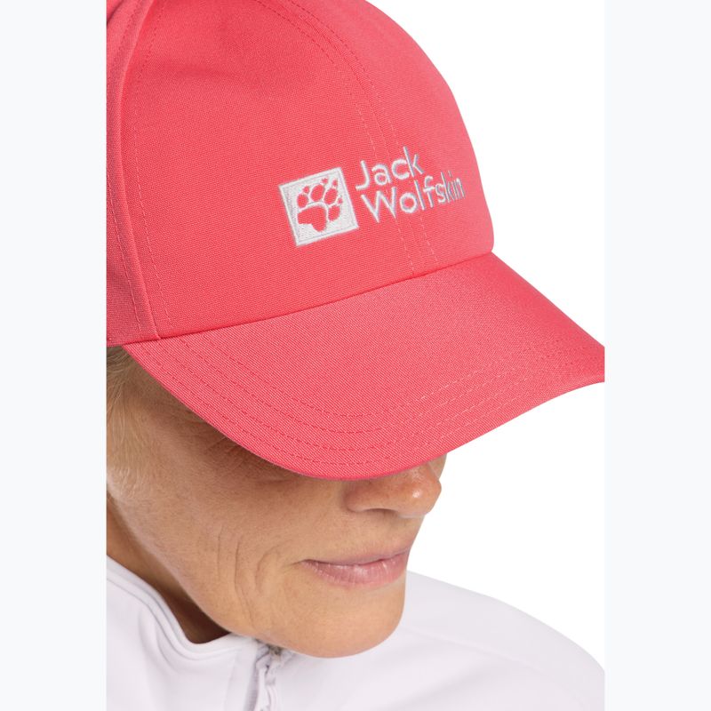 Czapka z daszkiem Jack Wolfskin Baseball Cap sunset coral 5