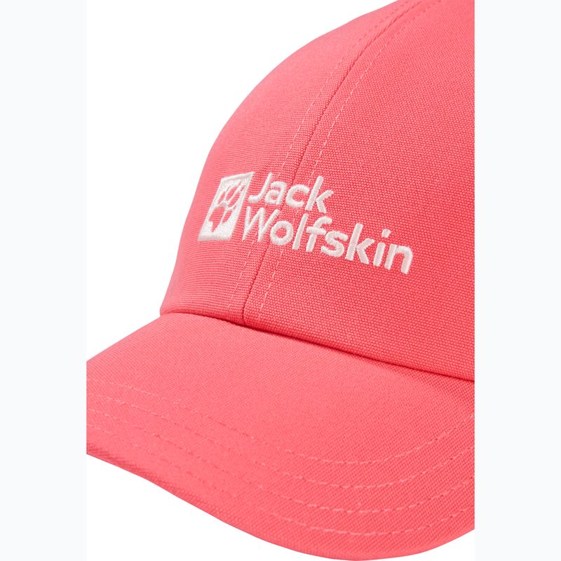 Czapka z daszkiem dziecięca Jack Wolfskin sunset coral 4