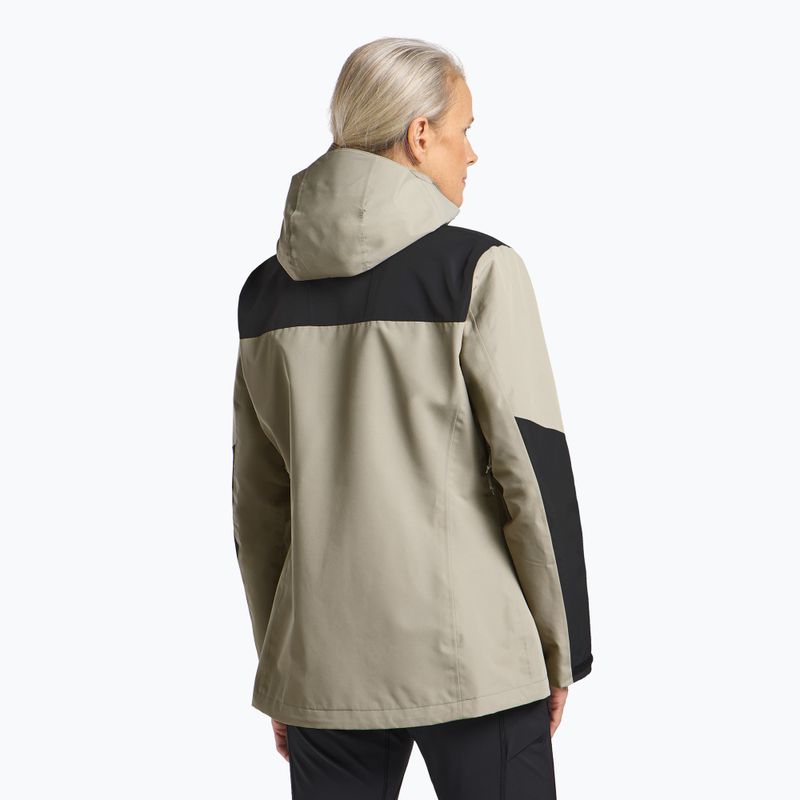 Kurtka przeciwdeszczowa damska Jack Wolfskin Jasper 2L stone 3