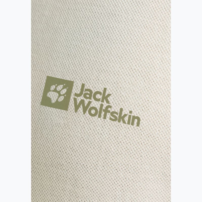 Koszulka polo męska Jack Wolfskin Essential cotton white 8