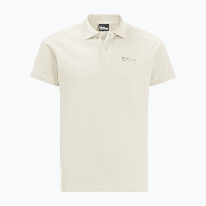 Koszulka polo męska Jack Wolfskin Essential cotton white 9