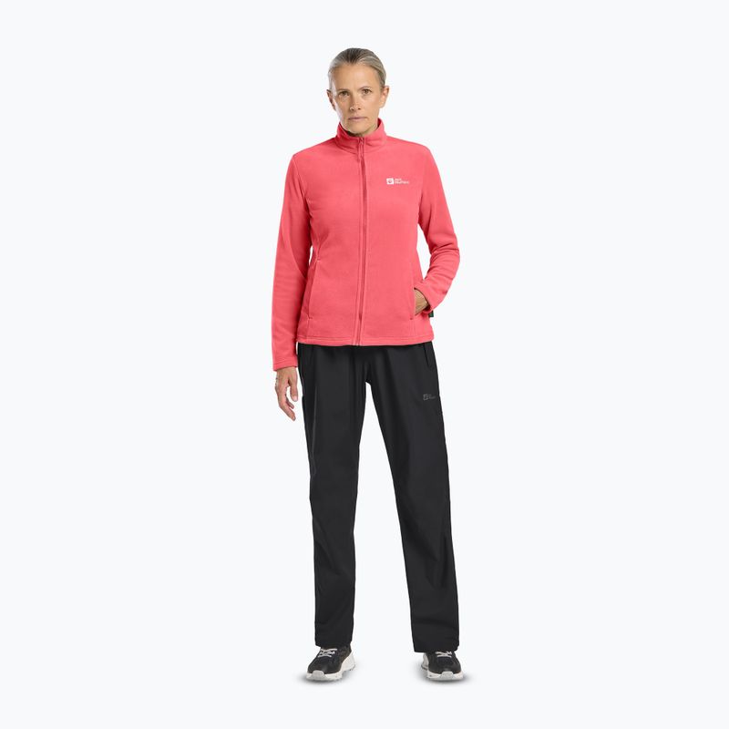 Bluza polarowa damska Jack Wolfskin Taunus Fz sunset coral 2