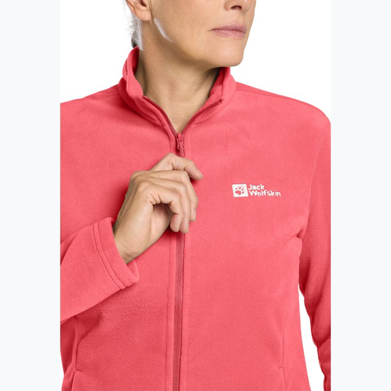 Bluza polarowa damska Jack Wolfskin Taunus Fz sunset coral 4