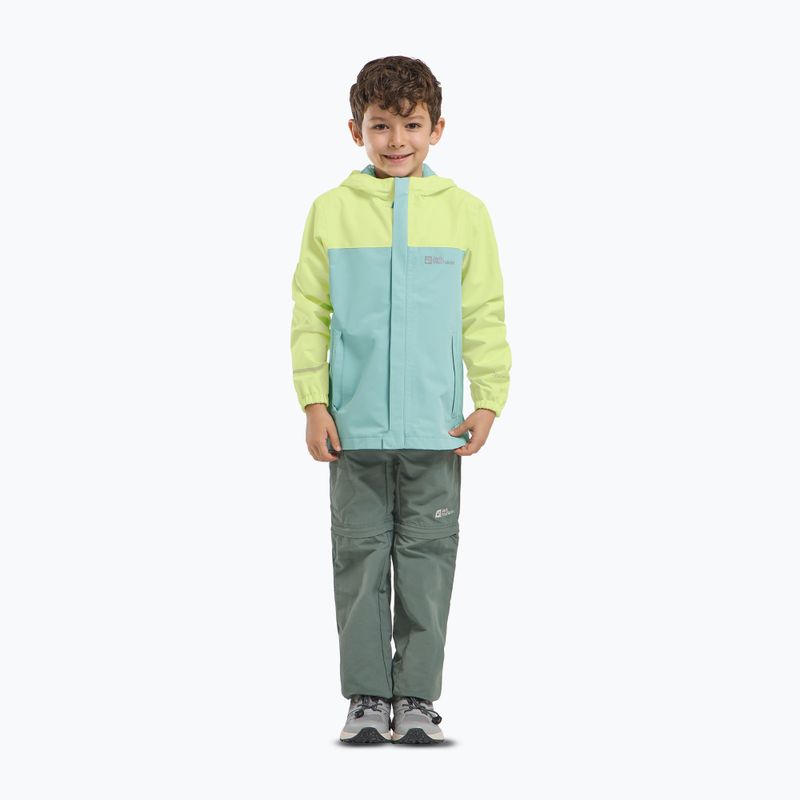 Kurtka przeciwdeszczowa dziecięca Jack Wolfskin Tucan soft jade 6